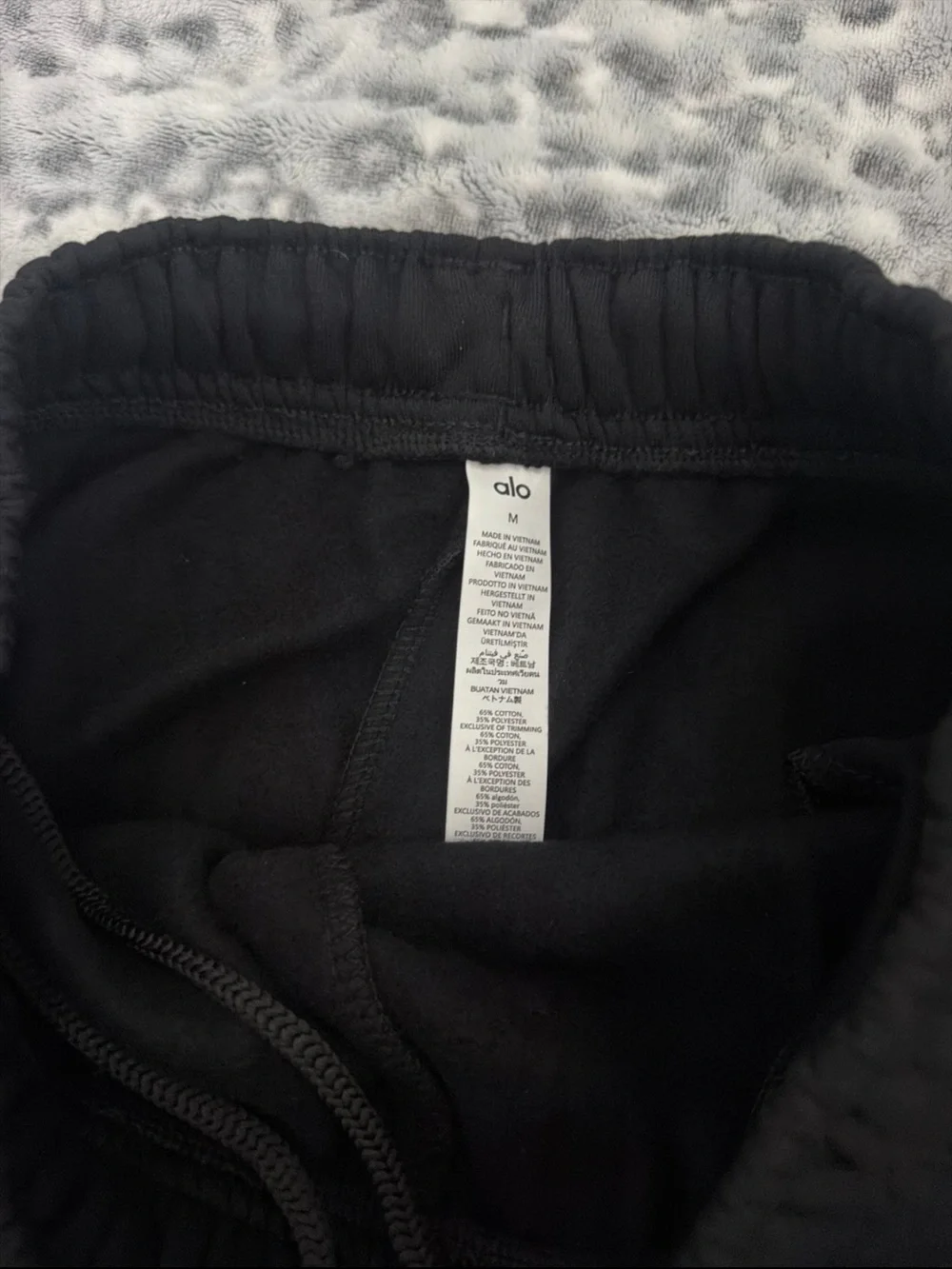 Alo Womens Black Jogger Bottoms